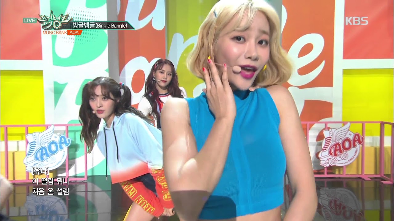뮤직뱅크 Music Bank - 빙글뱅글(Bingle Bangle) - AOA.20180601
