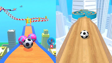 Sky Rolling Ball 3D Vs Going Balls : Super Speedrun Epicrace Gameplay Level 407 - 410
