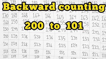 backward Counting 200 to 101