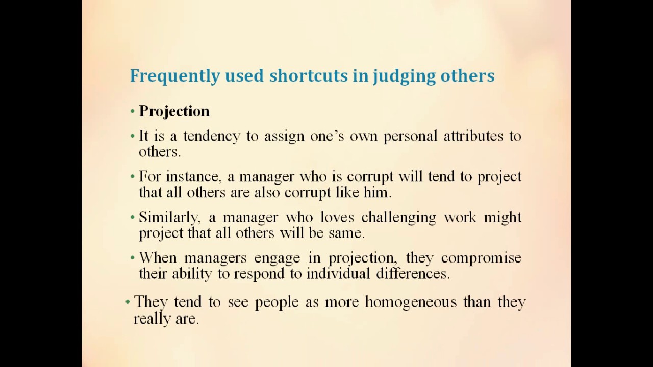 Frequently used shortcuts in judging others youtube