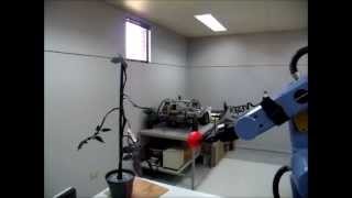 Cosecha de Frutas con Kinect y ScorbotER-9 - Prueba 1