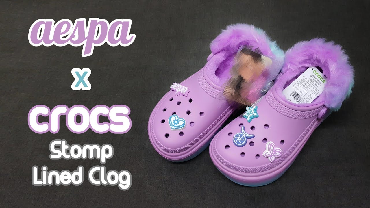 AESPA x CROCS STOMP LINED CLOG UNBOXING REVIEW & TRY ON | FT
