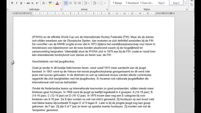 Word opmaken van een verslag - YouTube Word Opmaken Van Een Verslag - Youtube