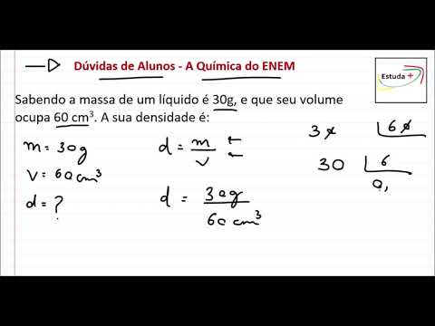 Como calcular a Densidade em g/cm3