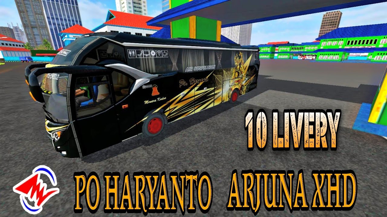 LIVERY ARJUNA XHD PO HARYANTO | LIVERY BUSSID ARJUNA XHD  