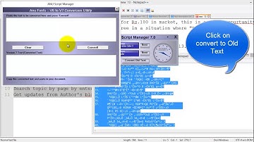 Converting old format anuscript to new readable version