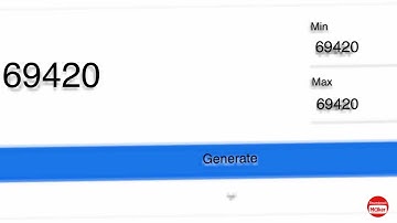 Using Googles Random Number Generator to try and get 69420