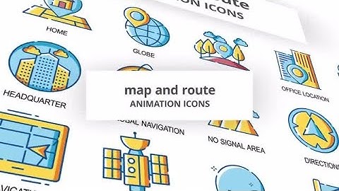 Map & Route - Animation Icons After Effects Templates