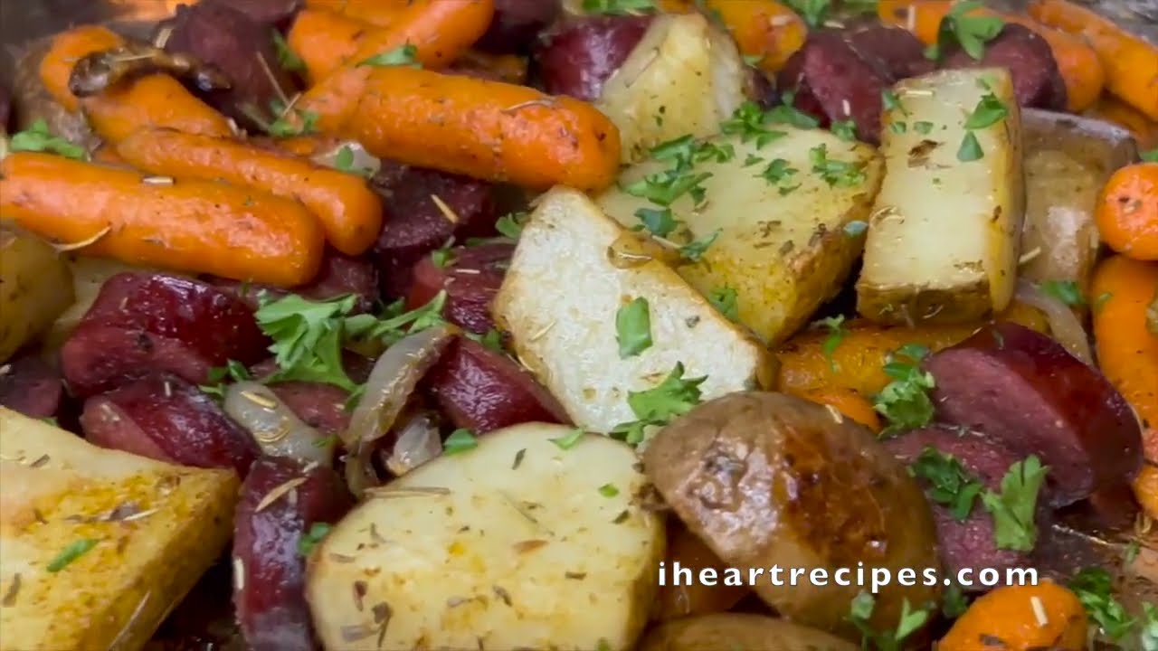 Sausage Potato And Carrot Sheet Pan Dinner I Heart Recipes YouTube Sausage Potato And Carrot Sheet Pan Dinner I Heart Recipes YouTube