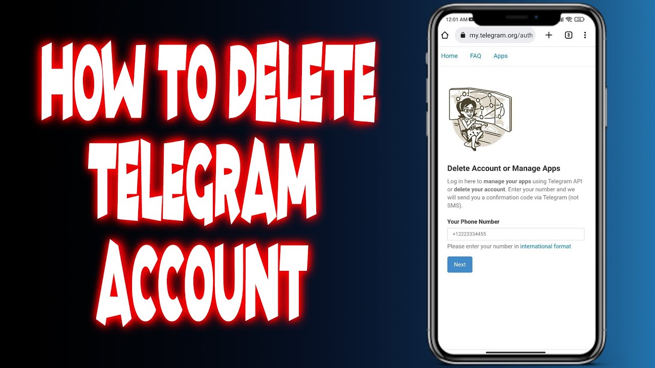 How to delete telegram account? - YouTube