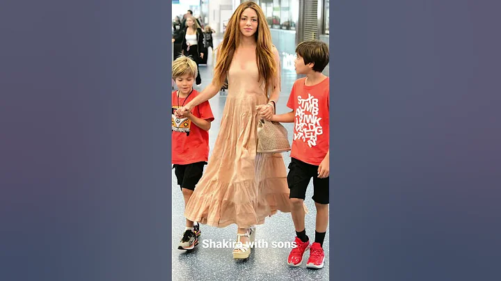 Shakira with sons #shorts #shakira