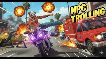 GTA 5 TROLLING: Kicking Cars Until They MOW DOWN Pedestrians (Bike Kick Chaos)