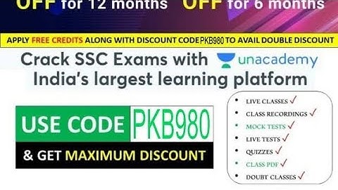Unacademy plus subscription| Amazing discount |Referral Code-PKB980