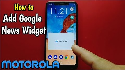 How to Add Google News Widget on Motorola One (XT1941-4)