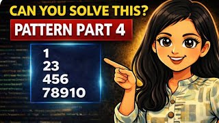 Java Number Pattern Question | Pattern Part 4 | Placement & Interview Coding | hindi