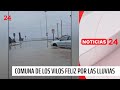 Ante la sequía: vecinos de Los Vilos felices por la lluvia | 24 Horas TVN Chile