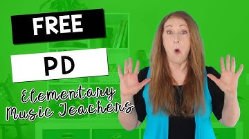 Elementary Music Teacher Professional Development for FREE! // Sing Play Create Teaching Tips