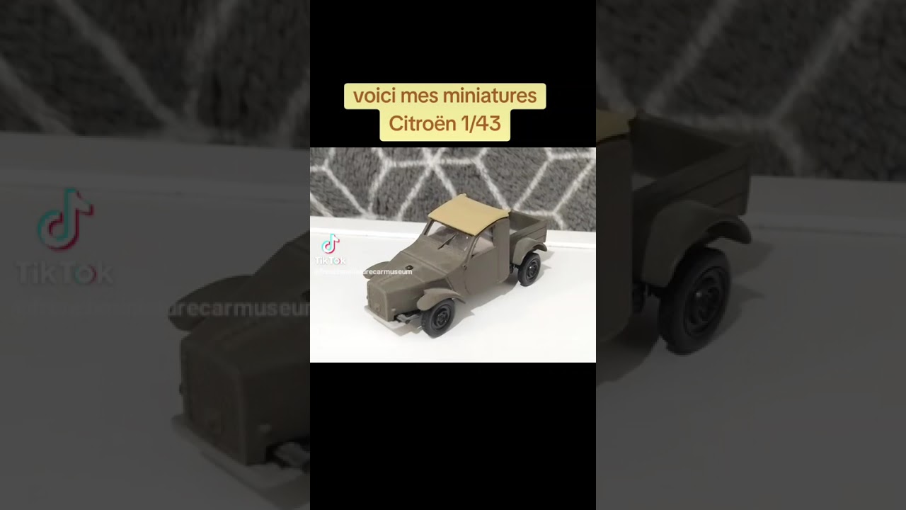voici mes miniatures Citroën à l'echelle 1/43. #diecast #citroen #collection 