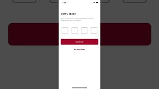 Authentication screen with OTP design