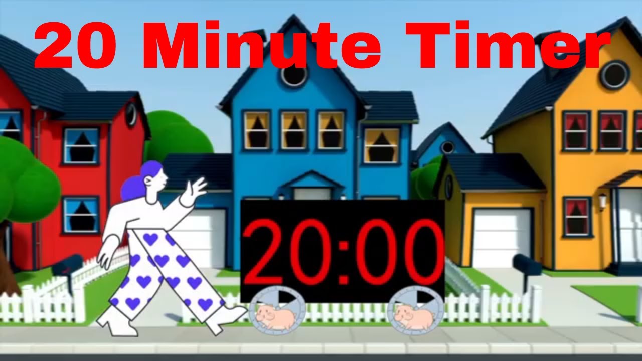 Relax! 20 Minute Timer with Jazz Music and Alarm for Teachers