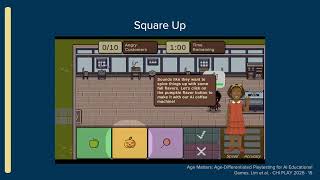L'età conta: playtesting differenziato per età per giochi educativi basati sull'IA screenshot 1