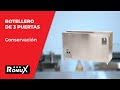 Vídeo: Botellero Refrigerado Acero Inoxidable 438 Litros 3 Puertas 150 cm ®Romux