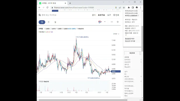 119500포메탈 주가 전망 및 차트 분석