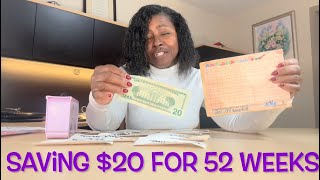 How To Save Money For 52 Week Savings Challenge Only Using $20 It Will Help You When You Need It