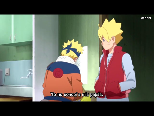 Naruto Pasa El Día Junto A Boruto Y Promete Protegerlo, Sarada Y Boruto  Juntan Sus Rostros [60FPS] 