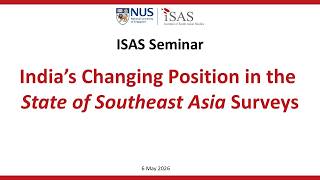 India’s Changing Position in the State of Southeast Asia Surveys