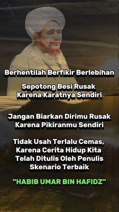 Nasihat Habib Umar Bin Hafidz Tentang Kehidupan #shorts #feedshorts #habibumarbinhafidz