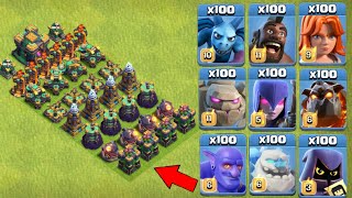 Which Dark Elixir Troops can Survive this Trap in coc | Trap vs Dark Elixir Troops | Part 2 | coc