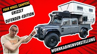 Land Rover 130 CC mit Four Wheel Campers Grizzly Wohnkabine  Mega Pickup Camper & Expeditionsmobil