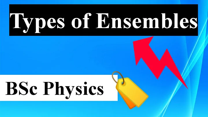 🔴Types of Ensembles- Microcanonical, Canonical, Grand canonical ensemble [Statistical Mechanics]
