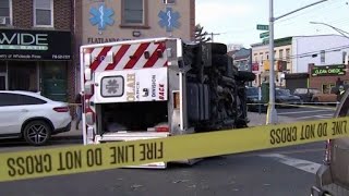 T-Bone Ambulance Crash Leaves Woman Dead, 8 Others Injured | NBC New York