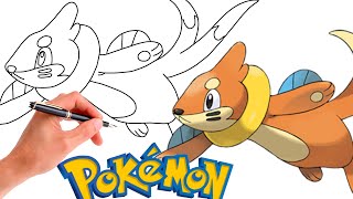 How To Draw BUIZEL POKEMON #418 | Generation 4