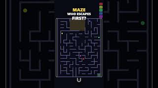 Maze Race No 1 #satisfying #relax #umbra #race #physics #bouncingball #games #battle #run #ball