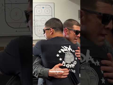 Nick Diaz arrives to support his brother Nate for Jake Paul fight