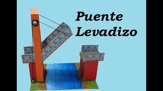 Building a Cardboard Drawbridge Model with Motor and Pulleys
