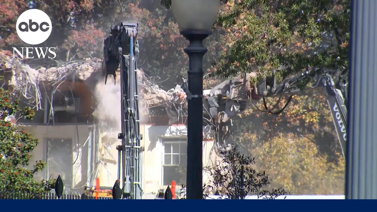 Entire White House East Wing to be torn down for Trump’s new ballroom
