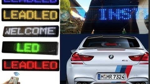How to programmable your customized message by this mini remote car sign