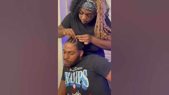 How to cornrow short hair. #menshairstyles #cornrows #naturalhair - DayDayNews