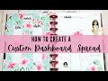 How to Create a Custom Dashboard Spread//Plan with me!!//March 28-April 3
