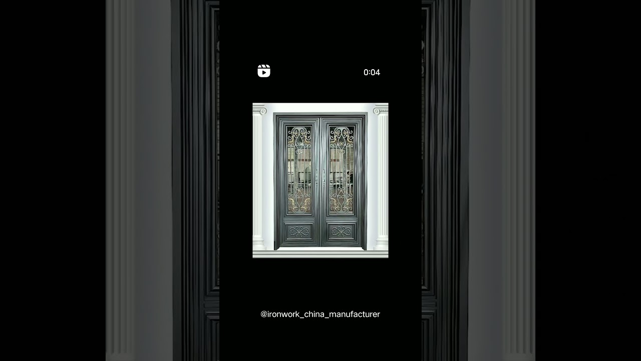 Hand made wrought iron entry door,custom style,design,color and size. 