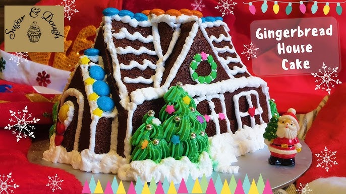 GINGERBREAD House CAKE Recipe 