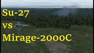 DCS | Su-27 Defensive BFM | Su-27 vs. Mirage-2000C