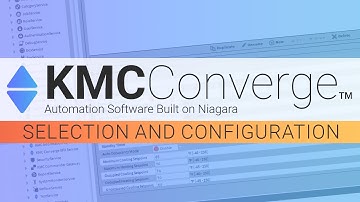 KMC Converge | Selection and Configuration