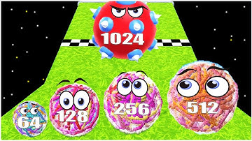 Rope Ball Adventures - merge balls run - Gameplay Walkthrough - Max Levels (Lvl 1-10)