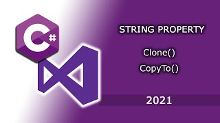 How to Use CopyTo() function and Clone() function in CSharp with Example. C# Tutorial for beginners