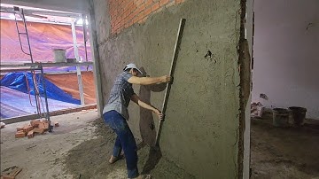 quá trình thi công tô trác chuẩn 1 bức tường chuẩn 99% sửa chữa nhà phố